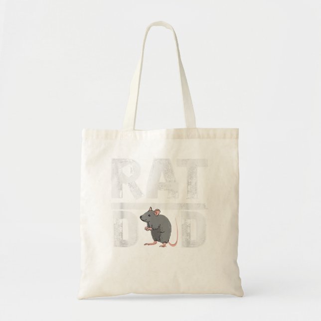Bolso De Tela Rat Heartbeat Rat Lover (Frente)