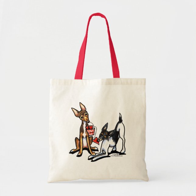 Bolso De Tela Rat Terrier Snovio (Frente)