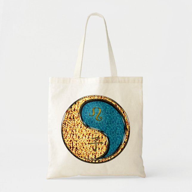 Bolso De Tela Rata de Leo y Agua (Frente)
