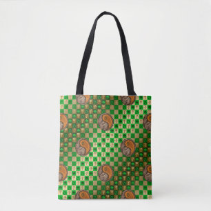 Bolso De Tela Rata de Tauro y Madera