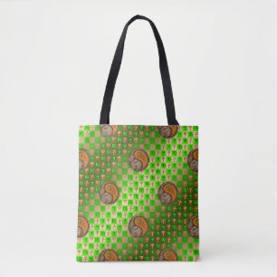 Bolso De Tela Rata de Virgo y Madera