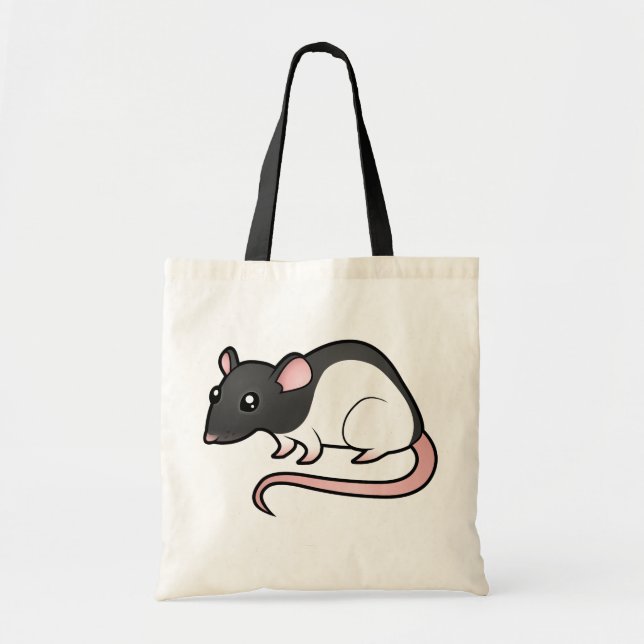Bolso De Tela Rata del dibujo animado (Frente)