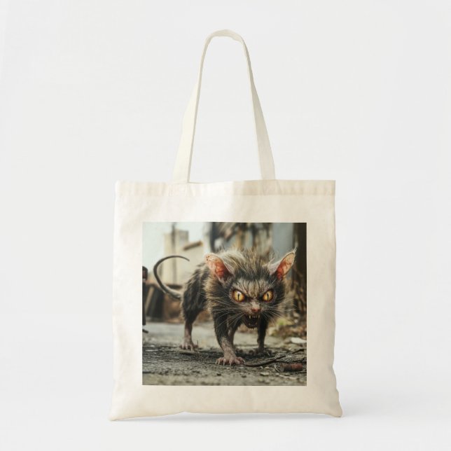 Bolso De Tela Rata monstruo  (Frente)