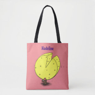 Bolso De Tela Ratón blanco con ilustracion personalizado de ques