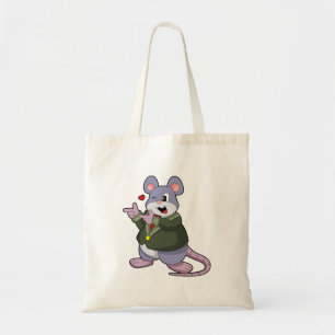 Bolso De Tela Ratón como novio con traje