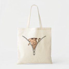 Bolso De Tela Ratón Cremallera 