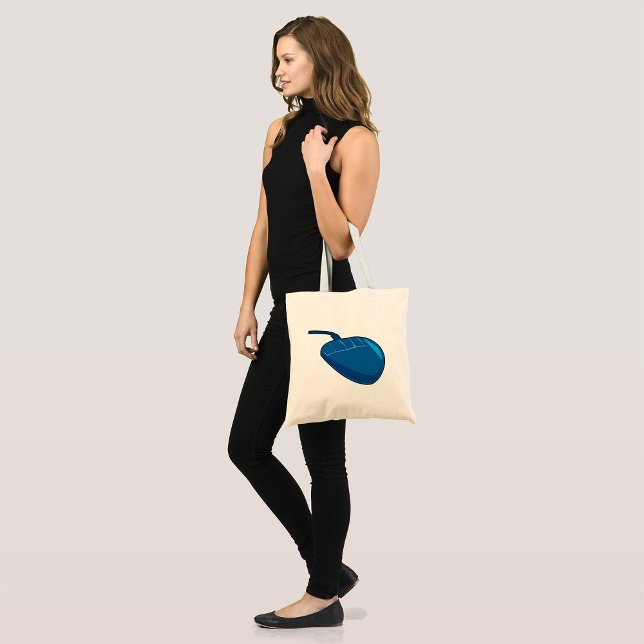 Bolso De Tela Ratón de computadora azul (Subido por el creador)