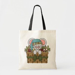 Bolso De Tela Ratón del navidad en cesta