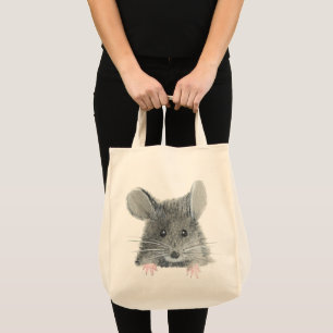 Bolso De Tela Ratón gris
