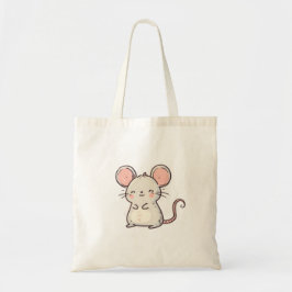 Bolso De Tela Ratón Pastel Adorable - Diseño Cute Kawaii