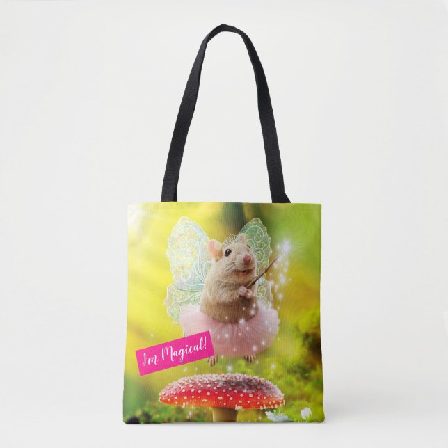 Bolso De Tela Ratón Princesa Hada (Anverso)