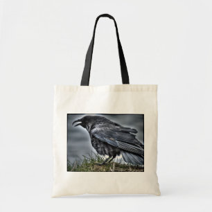 Bolso De Tela Raven Crow Wildlife Bird Raven Lover