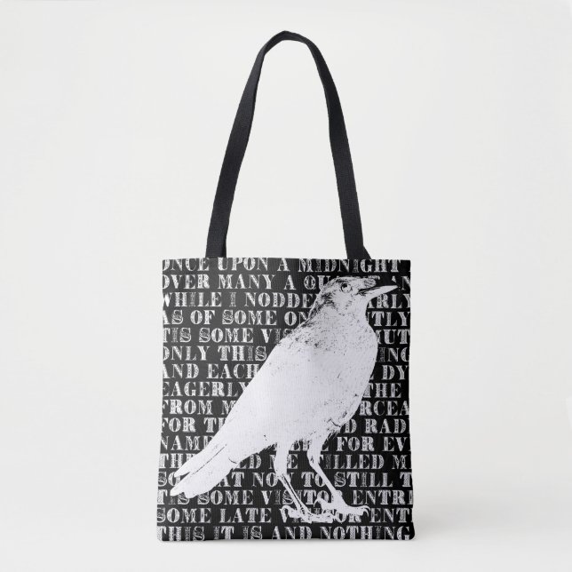 Bolso De Tela Raven nunca más (Anverso)