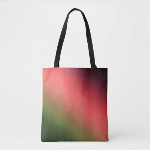 Bolso De Tela Rayado, rojo , verde , degradado