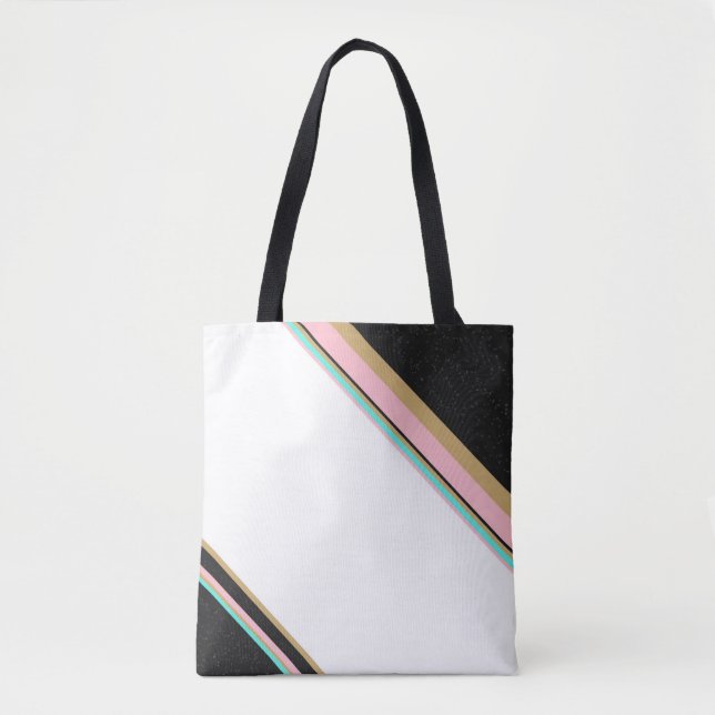 Bolso De Tela Rayas (Anverso)