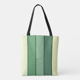 Bolso De Tela Rayas Amarillas Verdes De Invierno Sobre Papel Acu