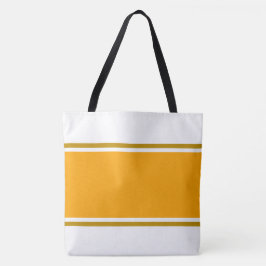 Bolso De Tela Rayas Anchas Soleadas Doradas Naranjas de Carreras