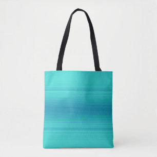 Bolso De Tela Rayas - Azul azul azul azul azul turquesa Aqua