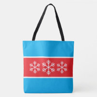 Rayas Azules Azure Rojo Brillante Copos de Nieve B