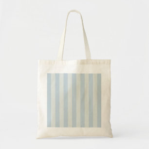 Bolso De Tela Rayas Azules Claras