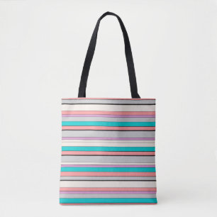 Bolso De Tela Rayas de agua grises curas
