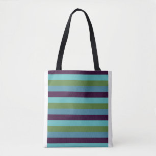 Bolso De Tela Rayas de armonía costera