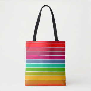 Bolso De Tela Rayas de arte pop