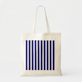 Bolso De Tela Rayas de caramelo azul y blanco de la marina