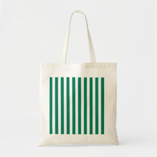 Bolso De Tela Rayas de caramelos verdes y blancos
