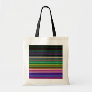 Bolso De Tela Rayas de color retro y delgadas