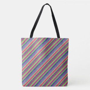 Bolso De Tela Rayas de colores