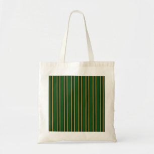 Bolso De Tela Rayas de dulces verdes y dorados