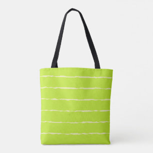Bolso De Tela Rayas de hierro amarillo