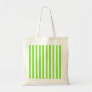 Bolso De Tela Rayas de limón verde y blanco de caramelos