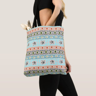 Bolso De Tela Rayas de mediados del siglo