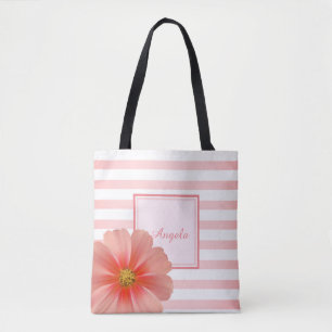 Bolso De Tela Rayas de Moda, Margarita - Personalizado
