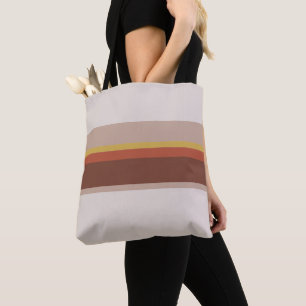 Bolso De Tela Rayas de naves de cristal