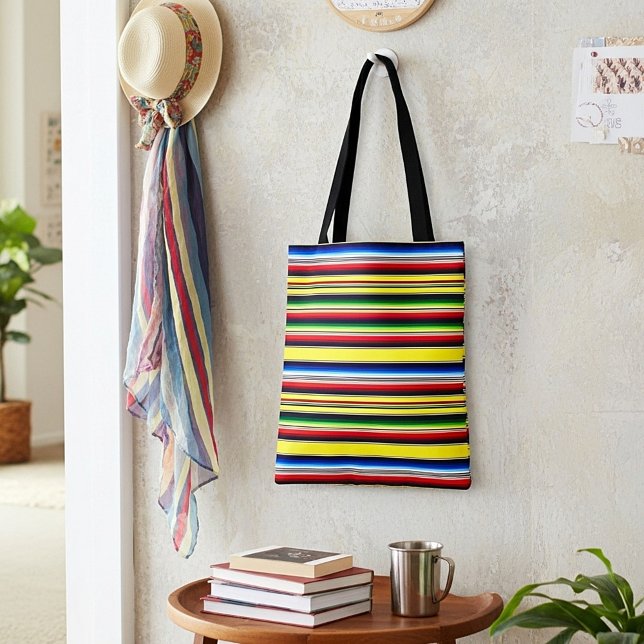 Bolso De Tela Rayas de serape luminosas (Subido por el creador)
