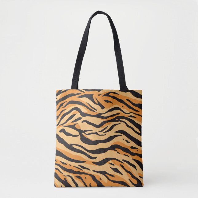 Bolso De Tela Rayas de Tigre (Anverso)