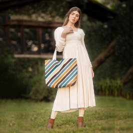 Bolso De Tela Rayas de vintage