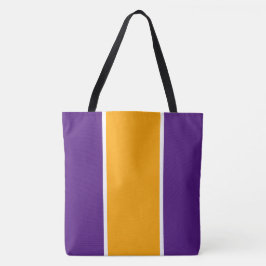 Bolso De Tela Rayas Deportivas Purpura Blanco Amarillo Naranja