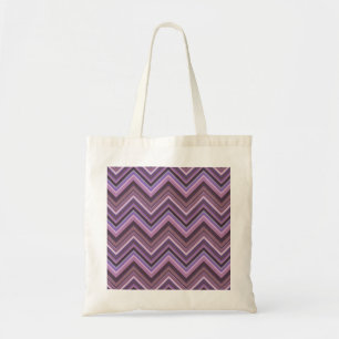 Bolso De Tela Rayas Mauve zigzag