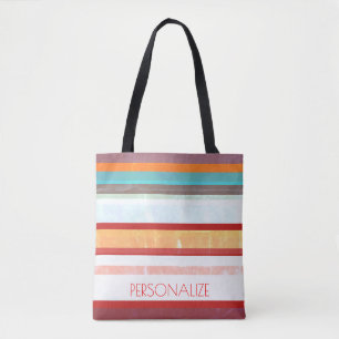 Bolso De Tela Rayas personalizadas