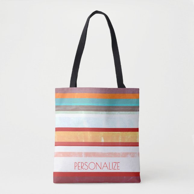 Bolso De Tela Rayas personalizadas (Anverso)