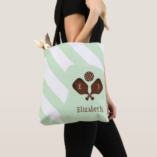 Bolso De Tela Rayas Preppy de Pickleball