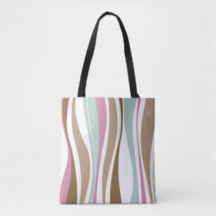 Bolso De Tela Rayas retras