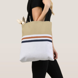 Bolso De Tela Rayas retro modernas de moda a rayas