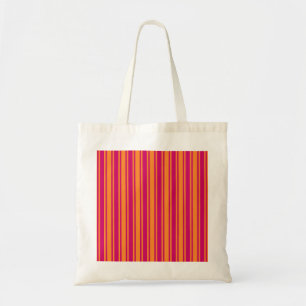Bolso De Tela Rayas rosadas y naranjas de caramelo