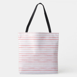 Bolso De Tela Rayas rosas dulces y tranquilas