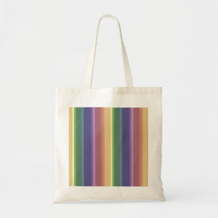 Bolso De Tela Rayas silenciadas del arco iris
